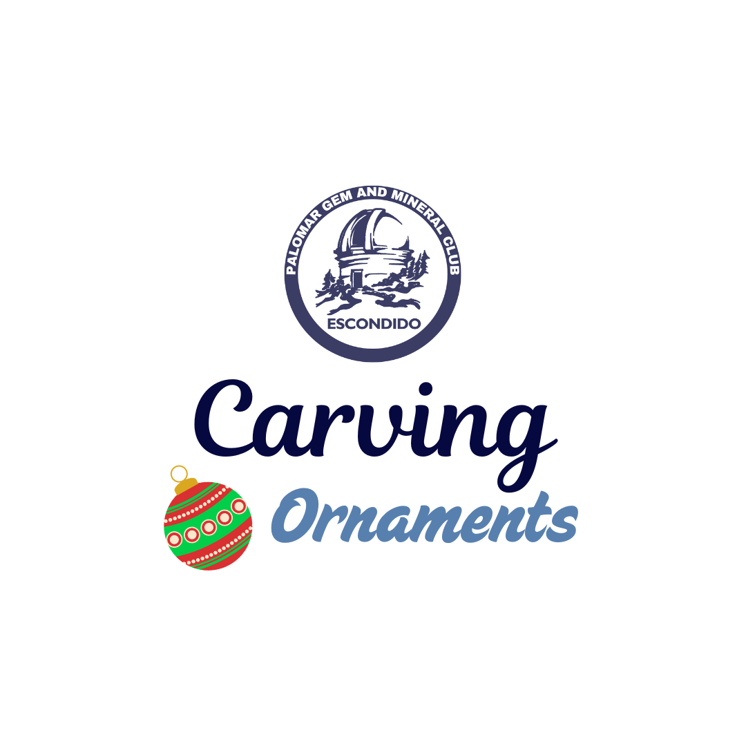Carving ornaments event with a logo at the top on a white background.
